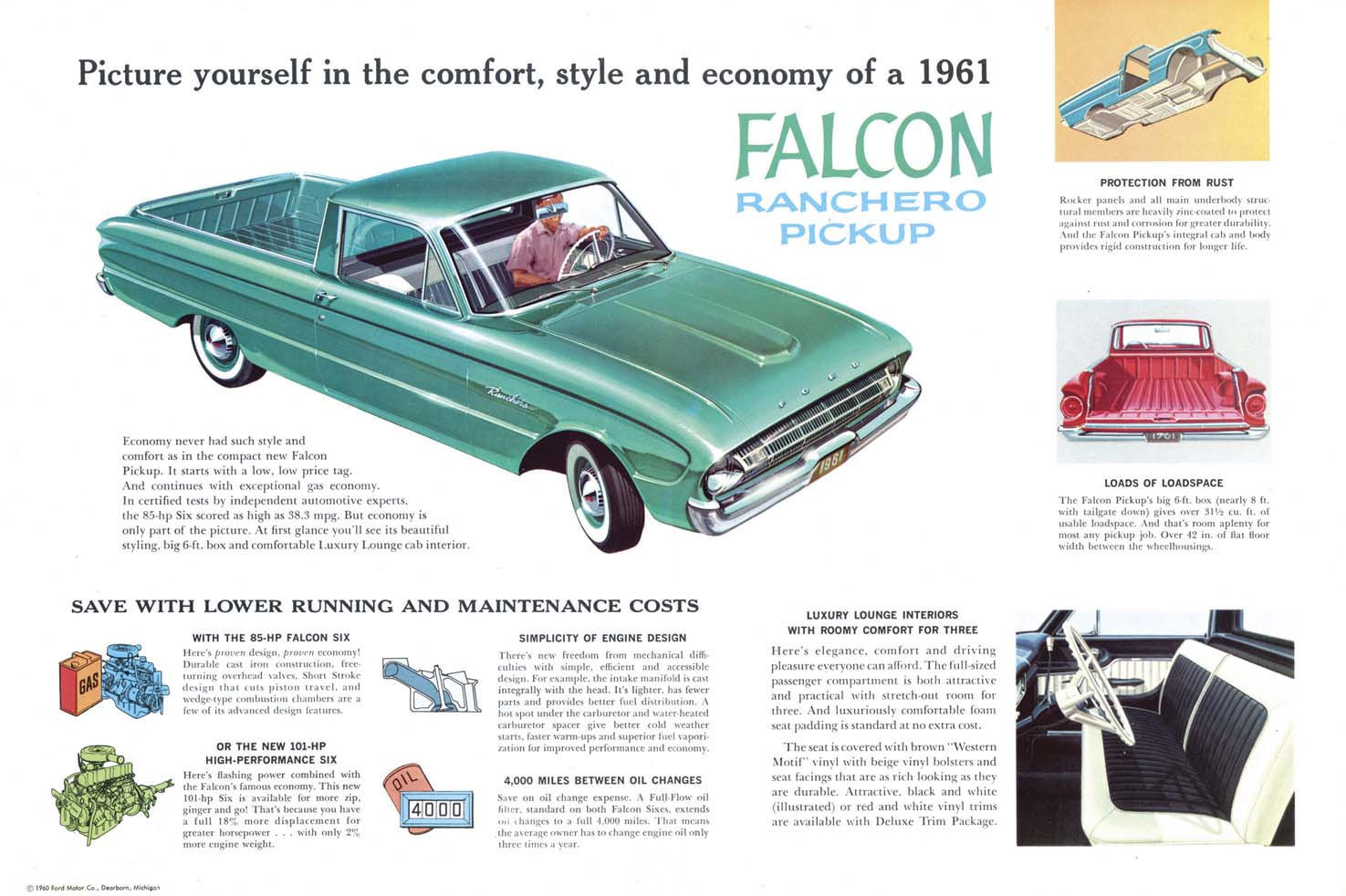 1961 Ford Ranchero Foldout Page 2